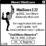 MiniScore 2.23 animation